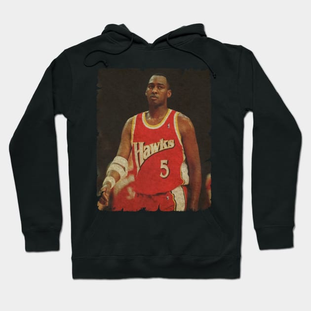 Danny Manning During His Hawks Days Hoodie by MJ23STORE